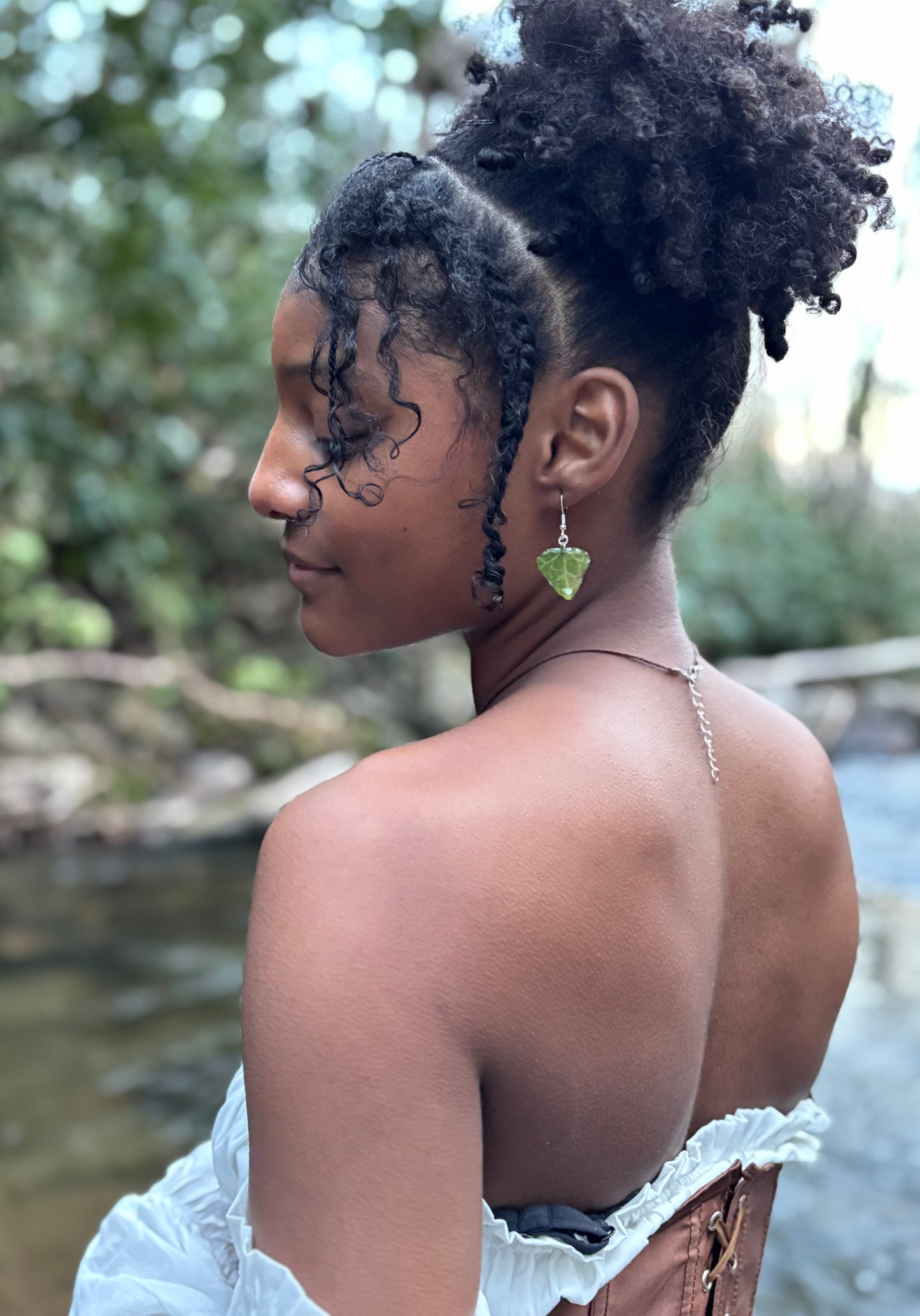English Ivy Leaf Earrings