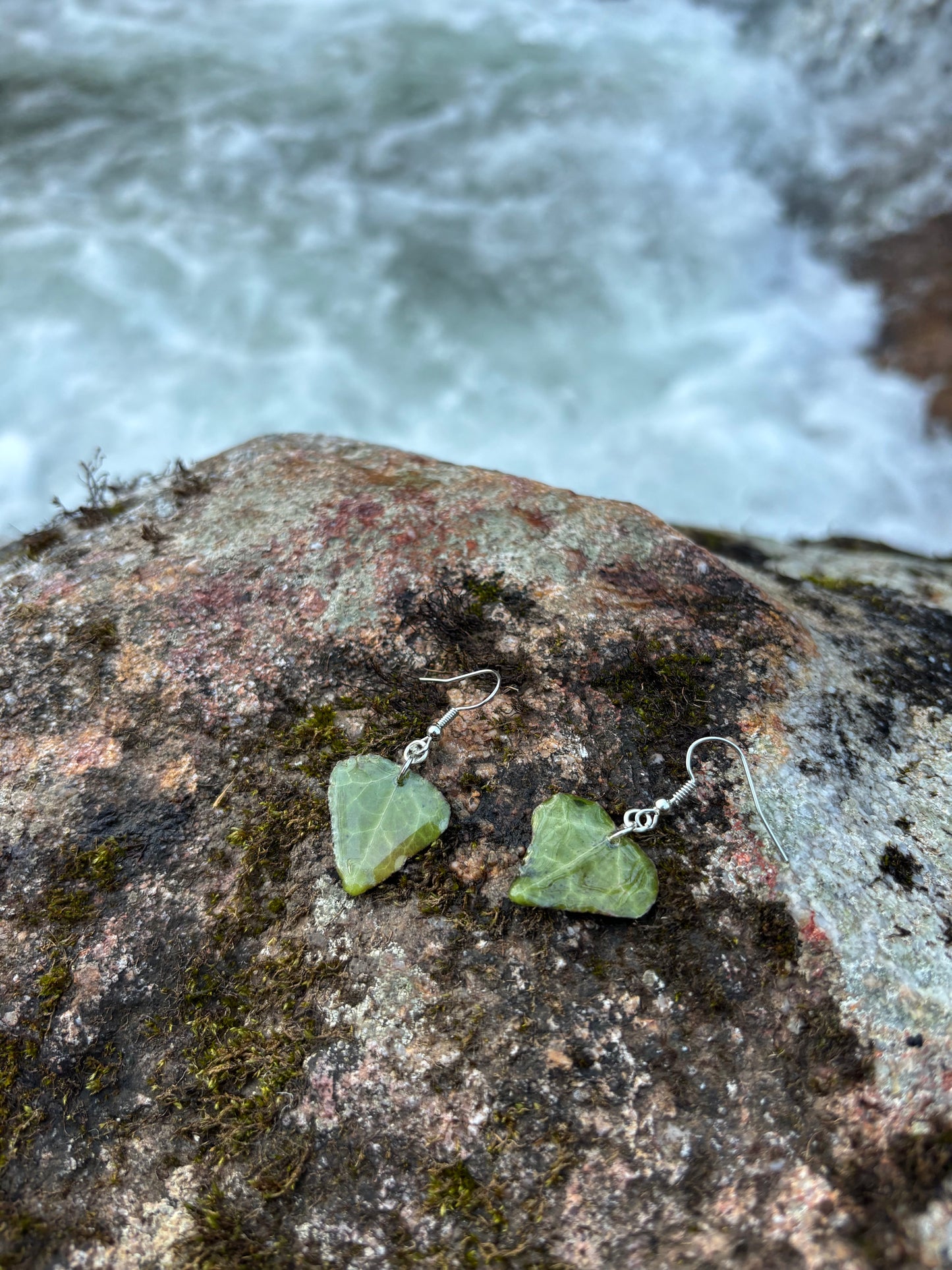 English Ivy Leaf Earrings